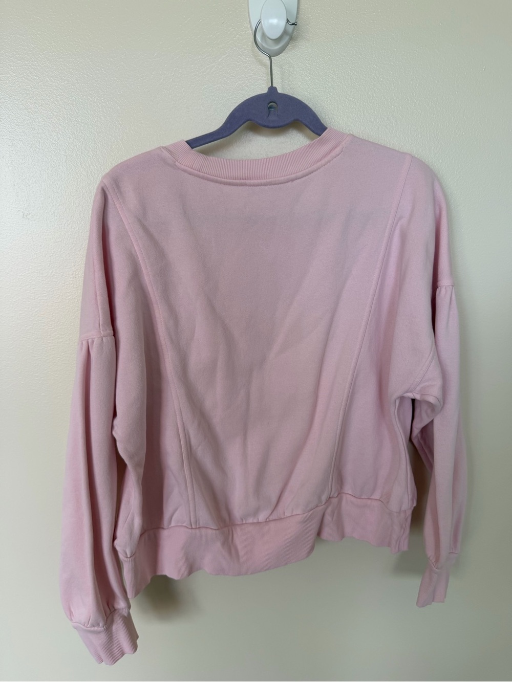 LOFT Light Pink Long Sleeve Sweatshirt - Picture 5 of 5